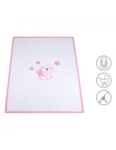 Coperta carrozzina Baby Idea PILCRS Autunno e Inverno Rosa Rosa