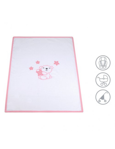 Coperta carrozzina Baby Idea PILCRS Autunno e Inverno Rosa Rosa