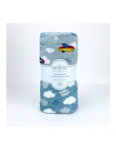 Coperta lettino Baby Idea PFLA Aereo Azzurro Aereo Azzurro