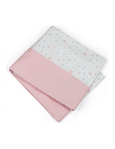 Copripiumino lettino Baby Idea 601 RS Stelle Rosa Rosa