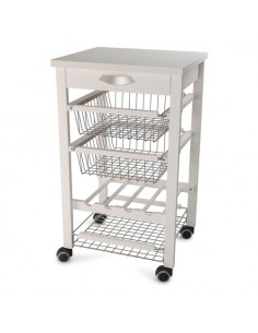 Carrello porta vivande Arredamenti Italia 540 ARTURO Bianco Bianco