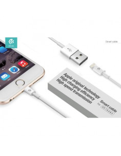 DEVIA CAVO SERIE SMART LIGHTNING APPLE LUNGHEZZA 2 METRI BIANCO