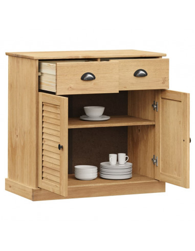 Credenza con Cassetti VIGO 78x40x75cm Legno Massello Pino