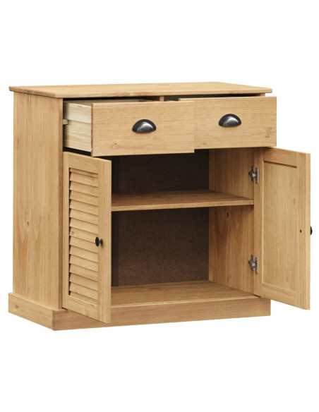 Credenza con Cassetti VIGO 78x40x75cm Legno Massello Pino
