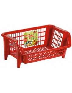 Cesta Stefanplast PR0180A MAGIC Impilabile Milleusi Rosso Rosso