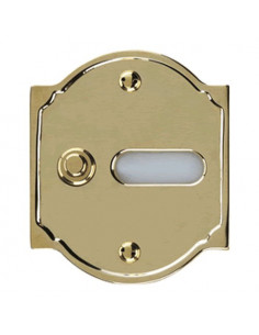 Campanello Alubox 50CL1 OL SERIE ANTICA 1 Pulsante con Portanome Otton