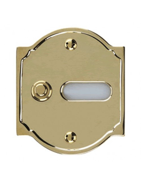 Campanello Alubox 50CL1 OL SERIE ANTICA 1 Pulsante con Portanome Otton