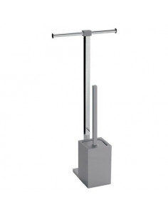 Colonna attrezzata WC Gedy RA32 08 RAINBOW Cromo e Grigio Cromo e Grig