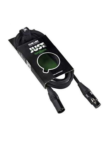 Cavo XLR Quiklok 30 02288 JUST Mf 10 Black Black