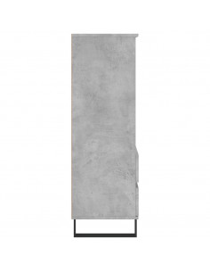 Credenza Grigio Cemento 40x36x110 cm in Legno Multistrato 2