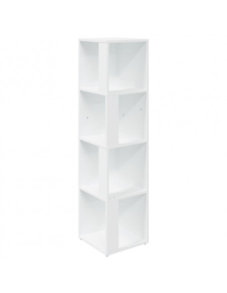 Armadio Angolare Bianco 33x33x132 cm in Truciolato
