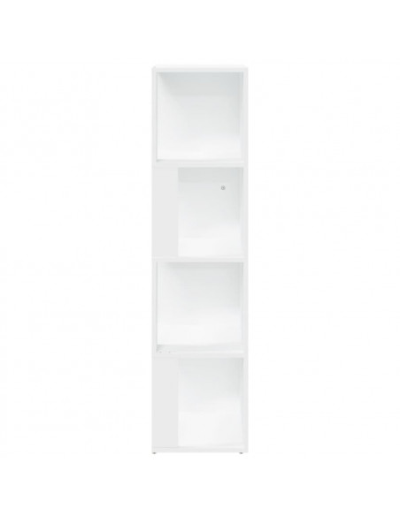 Armadio Angolare Bianco 33x33x132 cm in Truciolato