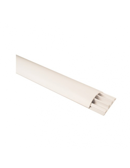 Canalina elettrica Poly Pool PP0228 Piatta 3 Vie Bianco Bianco