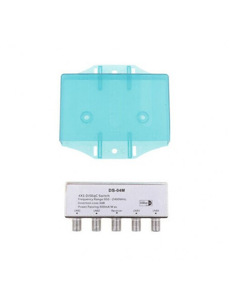 Commutatore SAT Mediasat SWI 410 B Diseq Switch 4x1 Silver Silver