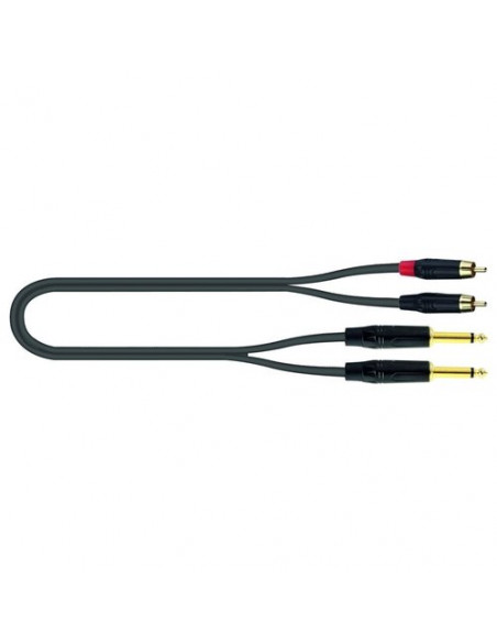 Cavo audio Quiklok 30 02326 JUST 2Rca2J 5 Nero Nero