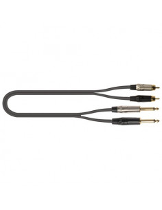 Cavo audio Quiklok 30 02325 JUST 2Rca2J 3 Black Black