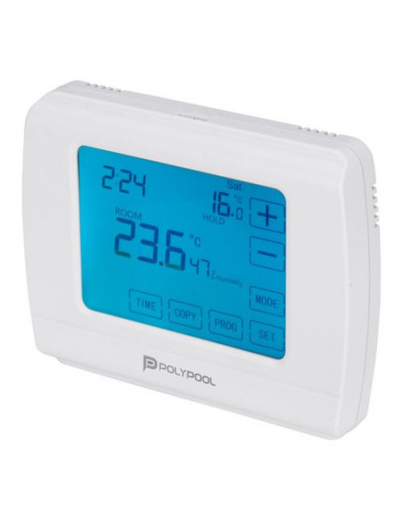 Cronotermostato Poly Pool PP1467 Digital Touch screen Bianco Bianco