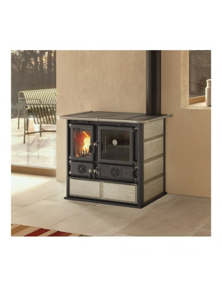 Cucina legna Nordica 7015217 ROSA 5.0 VST PETRA Pietra naturale Pietra