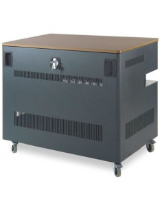 CARRELLO RICARICA 36 postazioni NB/TABLET - CRN36 attivabile a unico pulsante con spia luminosa, 98x60x86cm