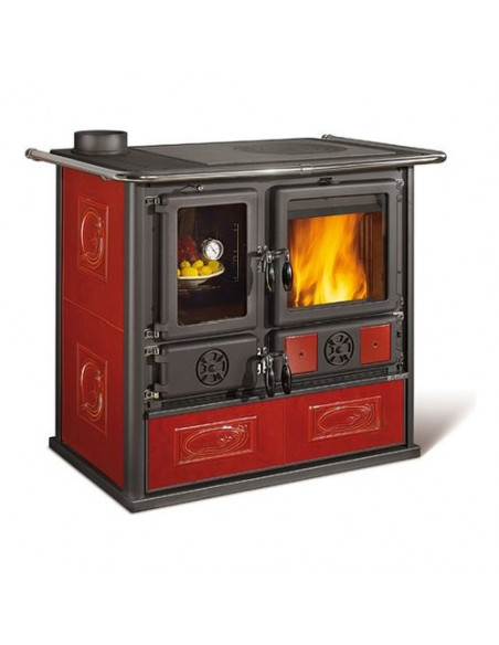 Cucina legna Nordica 7015059 ROSA Sinistra Reverse Vst Liberty bordeau