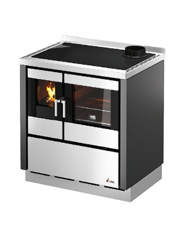 Cucina legna Cadel 71220006 KOOK 80 Ventilazione + luce Antracite Antr