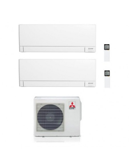 Condizionatore fisso dual Mitsubishi PLUS Msz Ay 25+35 White White