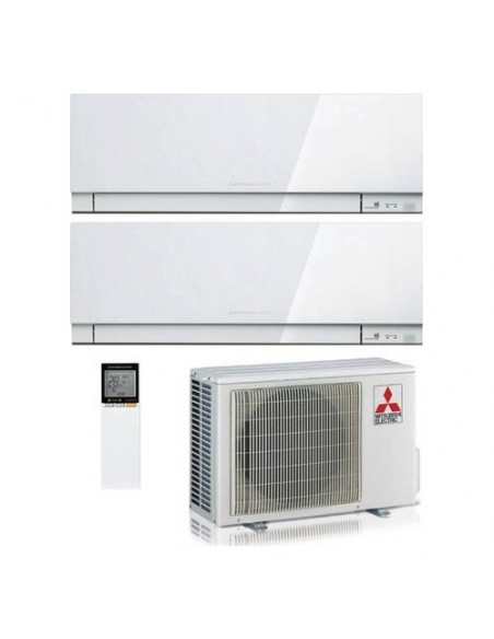 Condizionatore fisso dual Mitsubishi KIRIGAMINE Multisplit Zen 25+25 B