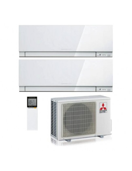 Condizionatore fisso dual Mitsubishi KIRIGAMINE Zen Msz Ef 25+35 Bianc