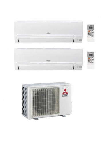 Condizionatore fisso dual Mitsubishi Msz Dw 25+25 White White