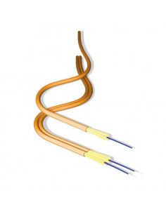 Cavo ottico ad uso patch configurazione meccanica ZIP a 2 fibre ottiche MONOMODALI OS2 guaina LSZH(ordine min. 2000mt)