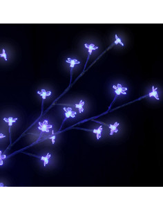 Albero di Natale 600 LED Luce Blu Ciliegio in Fiore 300 cm