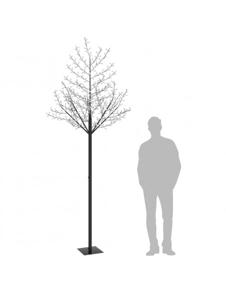 Albero di Natale 600 LED Luce Blu Ciliegio in Fiore 300 cm