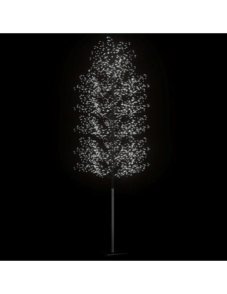 Albero di Natale 2000 LED Bianco Freddo Ciliegio in Fiore 500cm