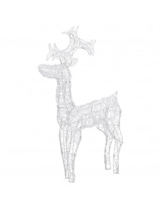 Decorazione Natalizia Renna 90 LED 60x16x100 cm in Acrilico 2