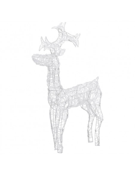 Decorazione Natalizia Renna 90 LED 60x16x100 cm in Acrilico
