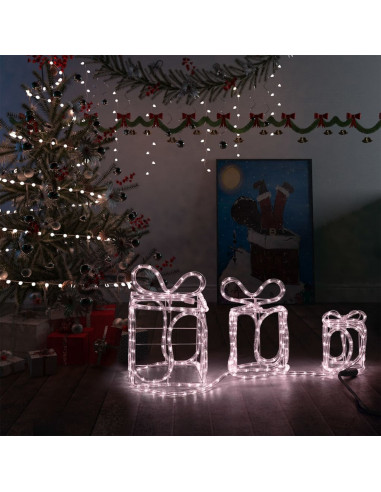 Decorazione Natale Scatole Regalo con 180 LED Interni Esterni