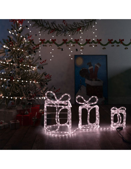 Decorazione Natale Scatole Regalo con 180 LED Interni Esterni