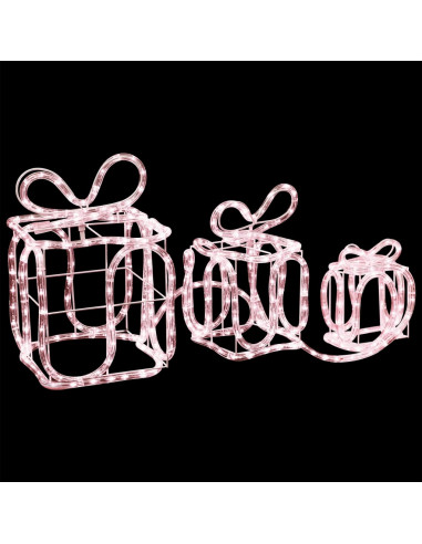 Decorazione Natale Scatole Regalo con 180 LED Interni Esterni