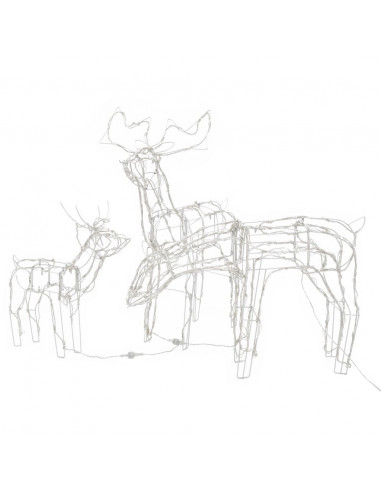 Decorazioni di Natale a Forma di Renne 3 pz 229 LED