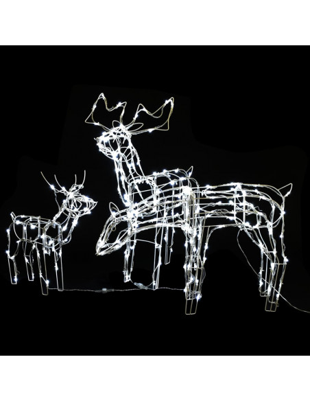 Decorazioni di Natale a Forma di Renne 3 pz 229 LED