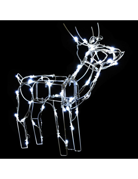 Decorazioni di Natale a Forma di Renne 3 pz 229 LED