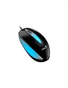 GENIUS MOUSE USB DX-MINI FLASHING LED BLACK