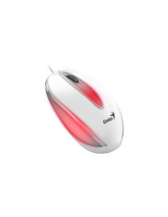 GENIUS MOUSE USB DX-MINI FLASHING LED WHITE