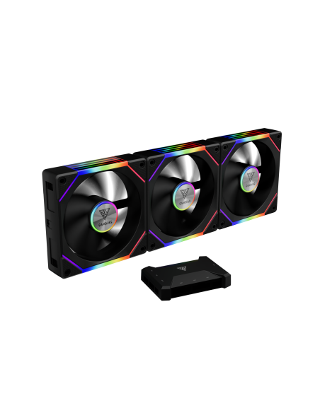 GAMDIAS VENTOLA CASE KIT AEOLUS P2-1203U 3x ARGB PWM FAN 120mm + AEOLUS BOX