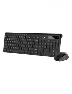 GENIUS TASTIERA + MOUSE WIR. SLIMSTAR 8230 D.MODE (BT + 2.4gHZ) BLACK IT