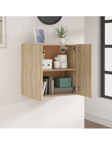 Armadietto a Muro Rovere Sonoma 60x30x60 cm Legno Multistrato