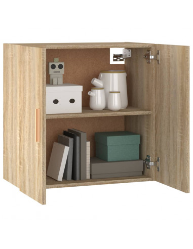 Armadietto a Muro Rovere Sonoma 60x30x60 cm Legno Multistrato