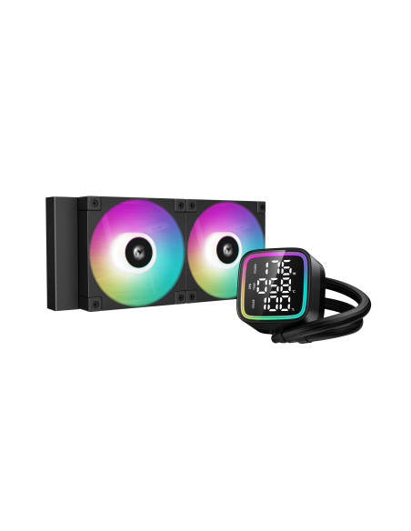 DEEPCOOL RAFF. CPU LIQUIDO LD240 LED RGB & DISPLAYR-LD240-BKMSN-G-1
