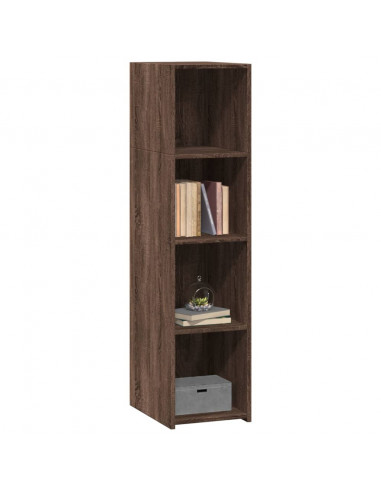 Credenza Rovere Marrone 30x41x124cm in Legno Multistrato