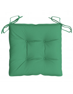 Cuscini per Sedia 2 pz Verdi 50x50x7 cm Tessuto Oxford